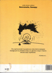 Verso de Peanuts (en italien - Mondadori) - Benvenuto Charlie Brown