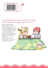 Verso de Miss Kobayashi's Dragon Maid - Kanna's Daily Life -4- Tome 4