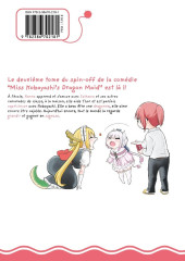 Verso de Miss Kobayashi's Dragon Maid - Kanna's Daily Life -2- Tome 2