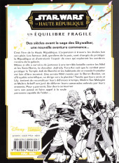 Verso de Star Wars - La Haute République - Un équilibre fragile -4- Tome 4