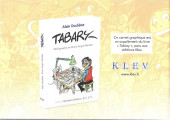 Verso de (AUT) Tabary, Jean -2026/04- Carnet Graphique