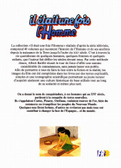 Verso de Il était une fois l'homme -27- L'ère des conquistadors