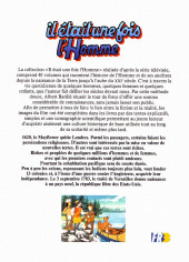 Verso de Il était une fois l'homme -33- Les pionniers en Amérique du Nord