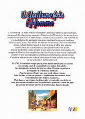 Verso de Il était une fois l'homme -34- La conquête de l'Ouest