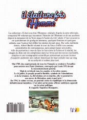 Verso de Il était une fois l'homme -35- La révolution et l'empire
