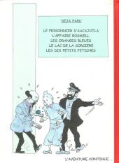 Verso de Tintin - Pastiches, parodies & pirates -PIR- Tintin et les oranges bleues