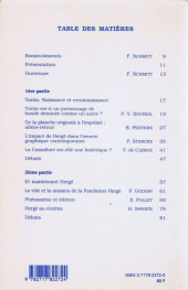 Verso de (AUT) Hergé -1992/03- Tintin patrimoine des imaginaires