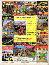 Verso de Aventures Film (1re série - Artima) -69- Pièges dans la prairie