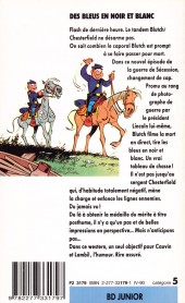 Verso de Les tuniques Bleues -11Poche- Des bleus en noir et blanc