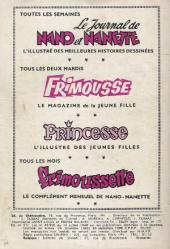 Verso de Frimousse et Frimousse-Capucine (Éditions de Châteaudun) -182- Premier bal