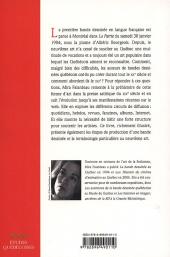 Verso de Histoire de la bande dessinée au Québec