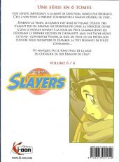 Verso de Slayers knight of Aqua Lord -6- Tome 6