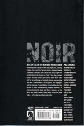 Verso de Noir, a collection of crime comics
