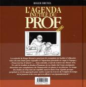 Verso de L'agenda inutile du prof épuisé