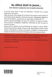 Verso de (DOC) Études et essais divers - Au début était le jaune... Une histoire subjective de la bande dessinée