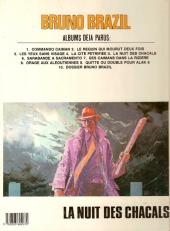 Verso de Bruno Brazil -5b1985- La nuit des chacals