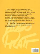 Verso de Corto Maltese -8b2001- La maison dorée de Samarkand