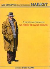 Verso de Les enquêtes du Commissaire Maigret - Maigret et l'affaire Nahour