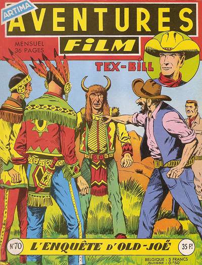 Couverture de Aventures Film (1re série - Artima) -70- L'enquête d'Old Joë