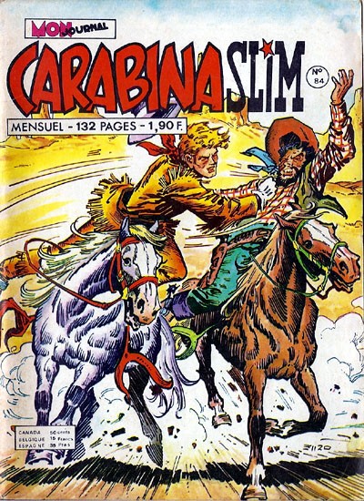 Couverture de Carabina Slim -84- La Piste des Pawnees