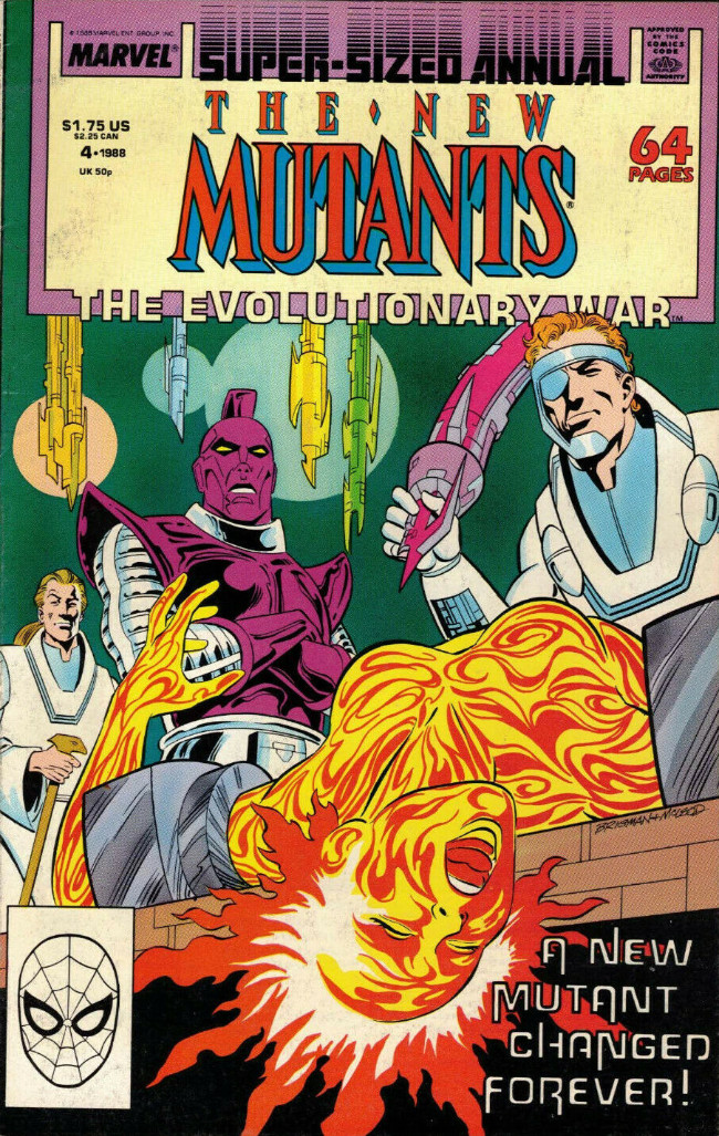 Couverture de The new Mutants (1983) -AN04- The evolutionary war
