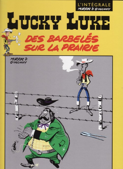 Couverture de Lucky Luke (Télé 7 Jours) -18- Des barbelés sur la prairie