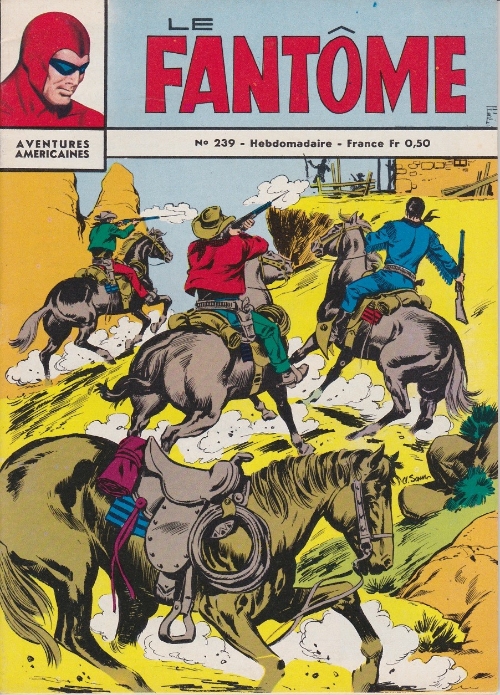 Couverture de Le fantôme (1re Série - Aventures Américaines) -239- Service de presse