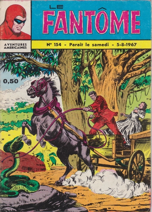 Couverture de Le fantôme (1re Série - Aventures Américaines) -154- Le repaire du désert