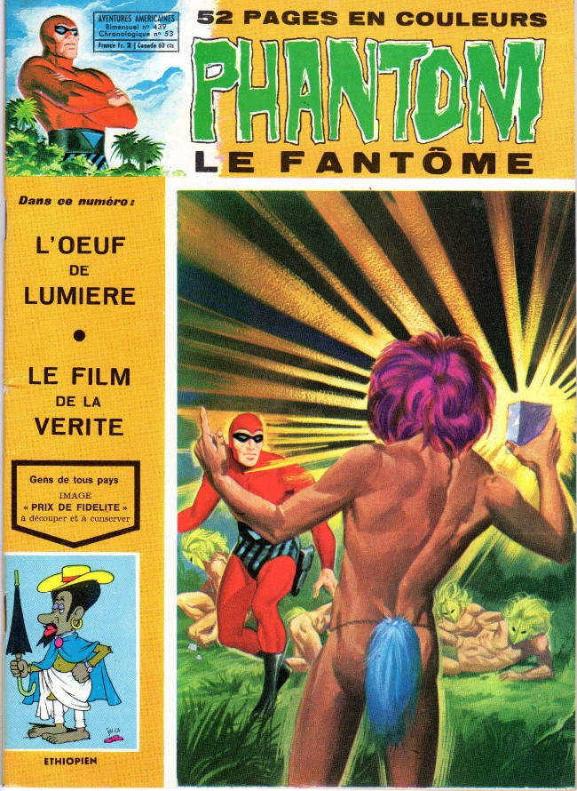 Couverture de Le fantôme (1re Série - Aventures Américaines) -439- L'œuf de lumière