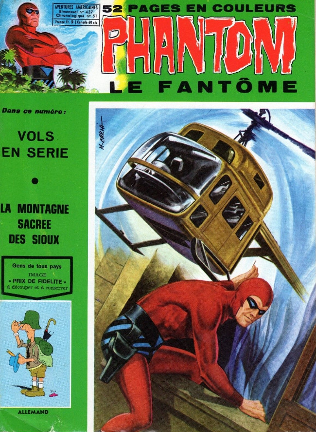Couverture de Le fantôme (1re Série - Aventures Américaines) -437- Vols en série