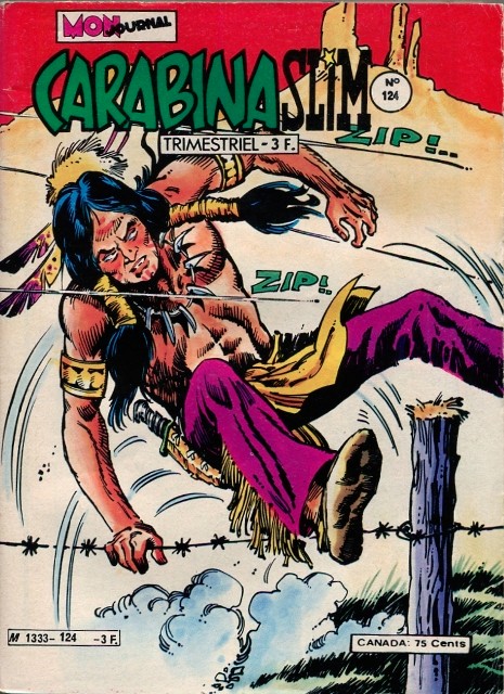 Couverture de Carabina Slim -124- La bande du chat sauvage
