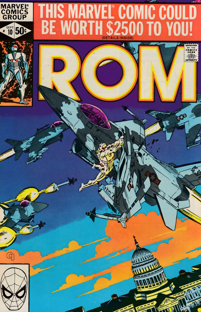 Couverture de Rom Spaceknight (1979) -10- Warrior over Washington