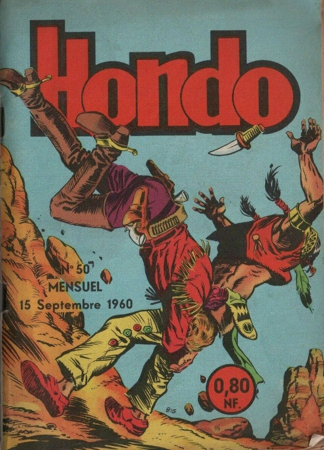 Couverture de Hondo (Davy Crockett puis) -50- Jicop : Les trois bandits