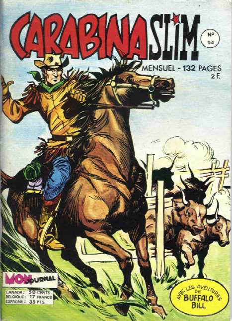 Couverture de Carabina Slim -94- Voleurs de bestiaux