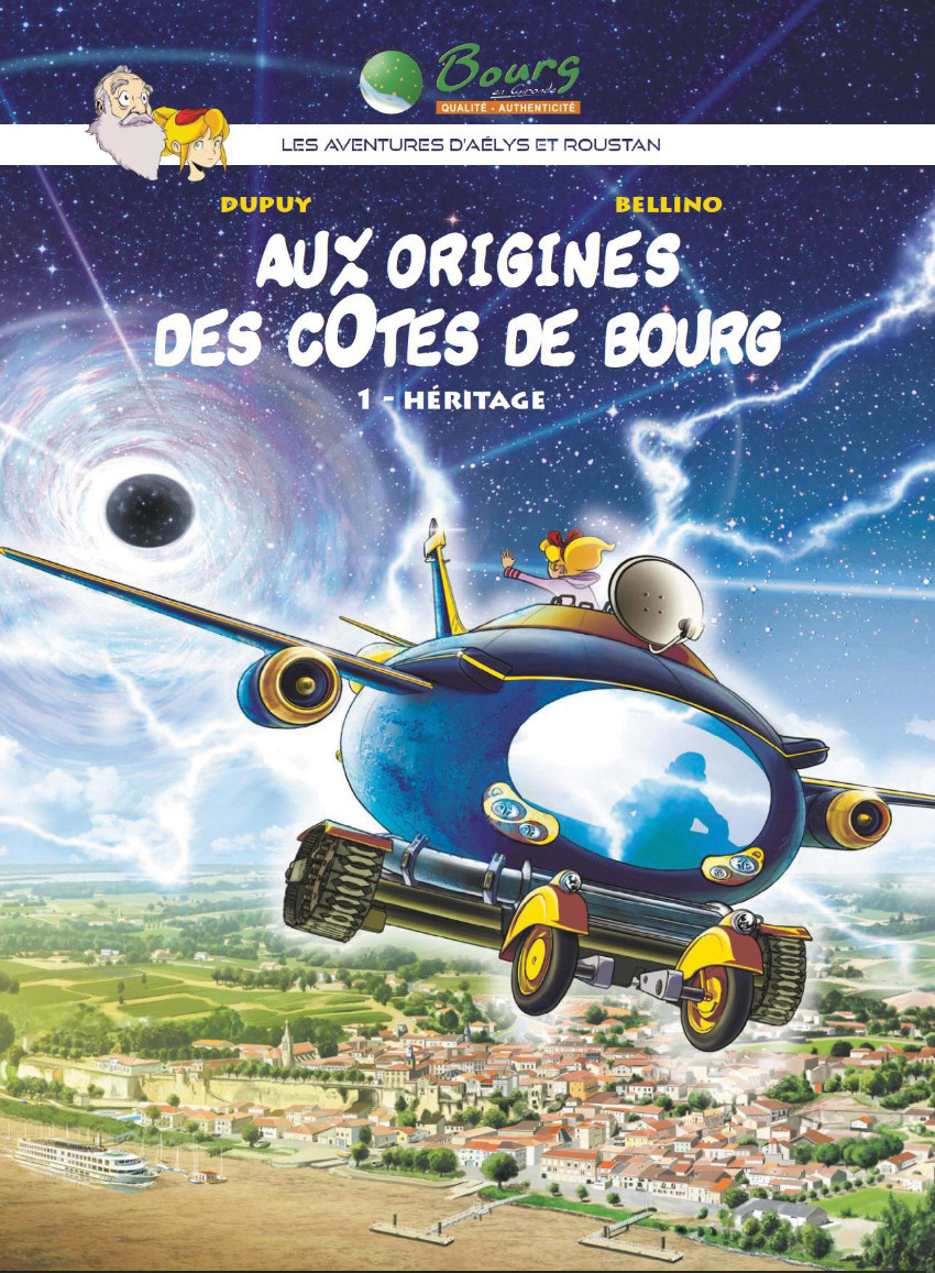 Couverture de Les aventures d'Aélys et Roustan -1- Aux origines des Côtes de Bourg