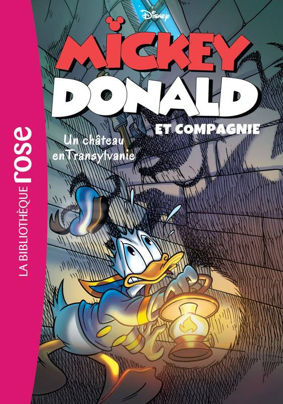 Couverture de Mickey, Donald et compagnie (Bibliothèque Rose) -7- Un château en Transylvanie