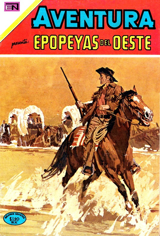Couverture de Aventura (1954 - Sea/Novaro) -624- Epopeyas del Oeste