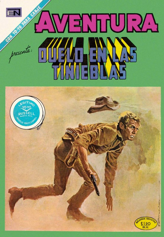 Couverture de Aventura (1954 - Sea/Novaro) -684- Duelo en las tinieblas