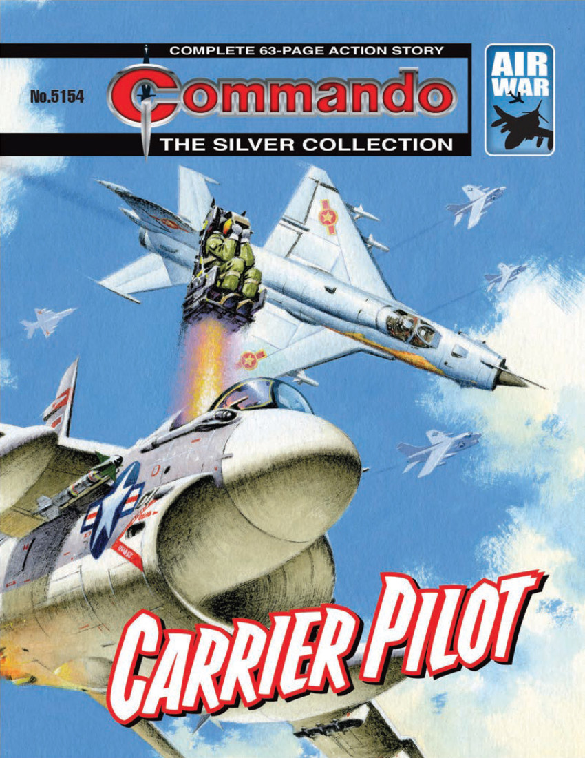 Couverture de Commando (D.C Thompson - 1961) -5154- Carrier Pilot