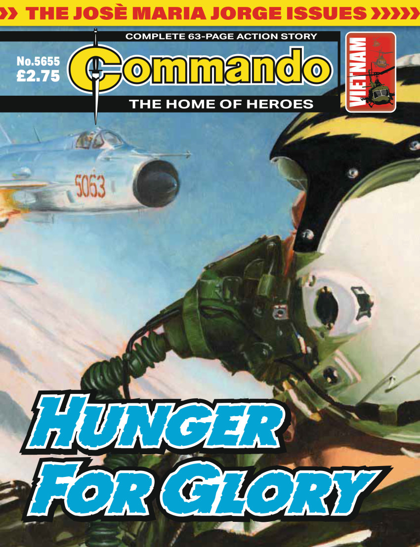 Couverture de Commando (D.C Thompson - 1961) -5655- Hunger for glory