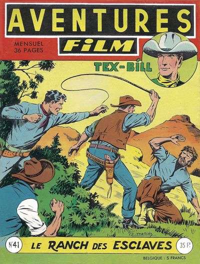 Couverture de Aventures Film (1re série - Artima) -41- Le ranch des esclaves