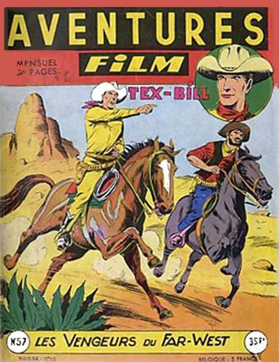 Couverture de Aventures Film (1re série - Artima) -57- Les vengeurs du far-west